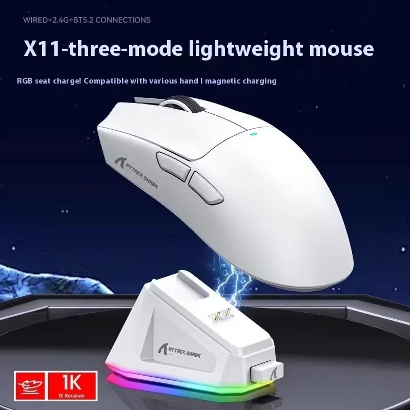 Jual Attack Shark X11 Wireless Mouse Three Mode Gaming Mouse With ...