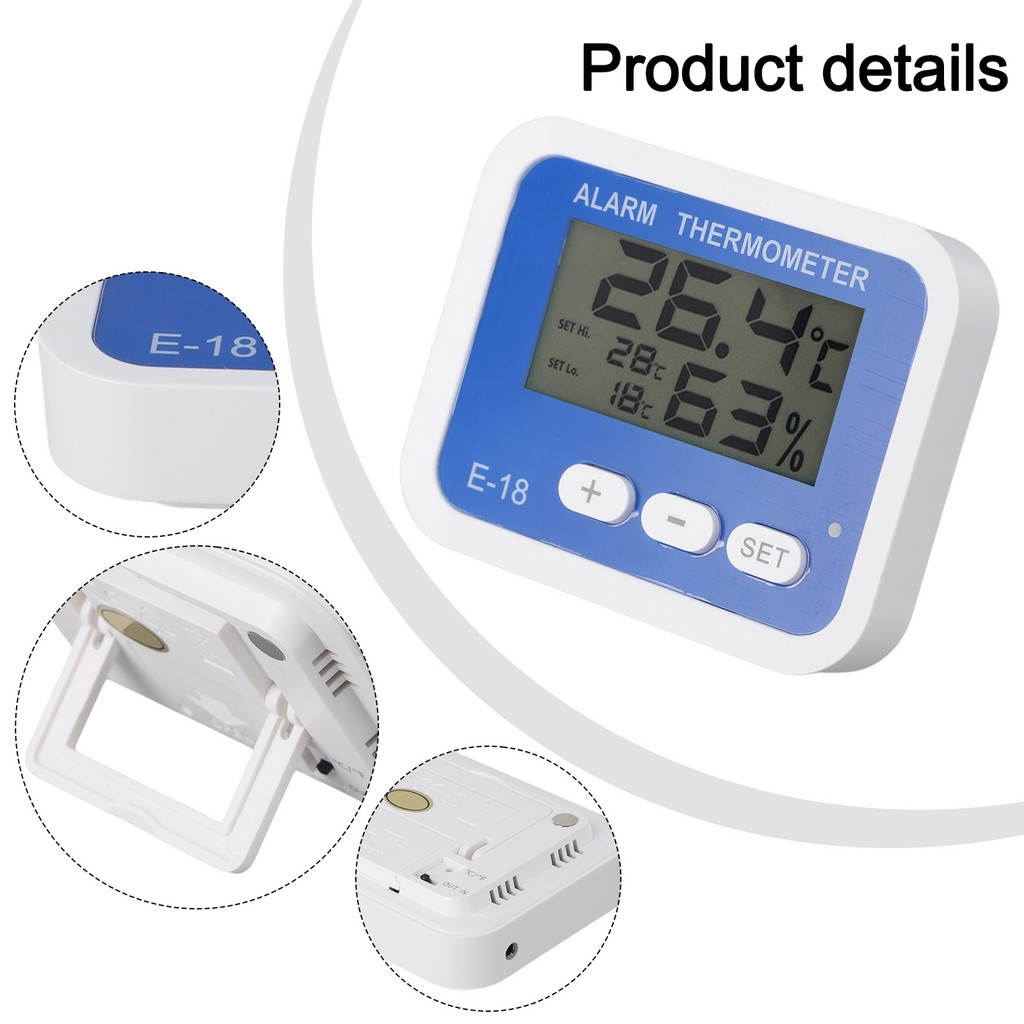 Jual Digital Thermometer For Refrigerator Probe Humidity Temperature ...
