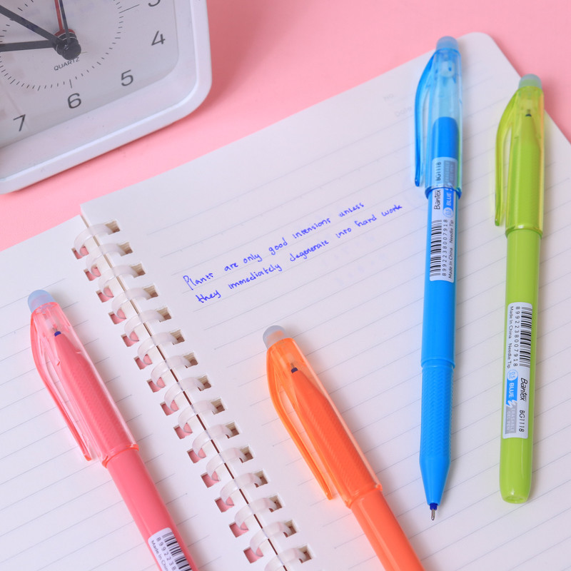Bantex Erasable Pen 0.5 mm Pulpen Tinta Biru Bisa Dihapus Model Tutup BG1118 (4)