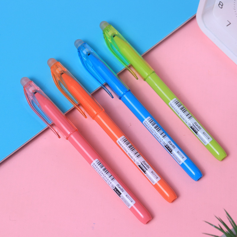 Bantex Pena 0.5 mm / Erasable Gel Pen Model Tutup Tinta Hitam Bisa Dihapus BG1118 (5)