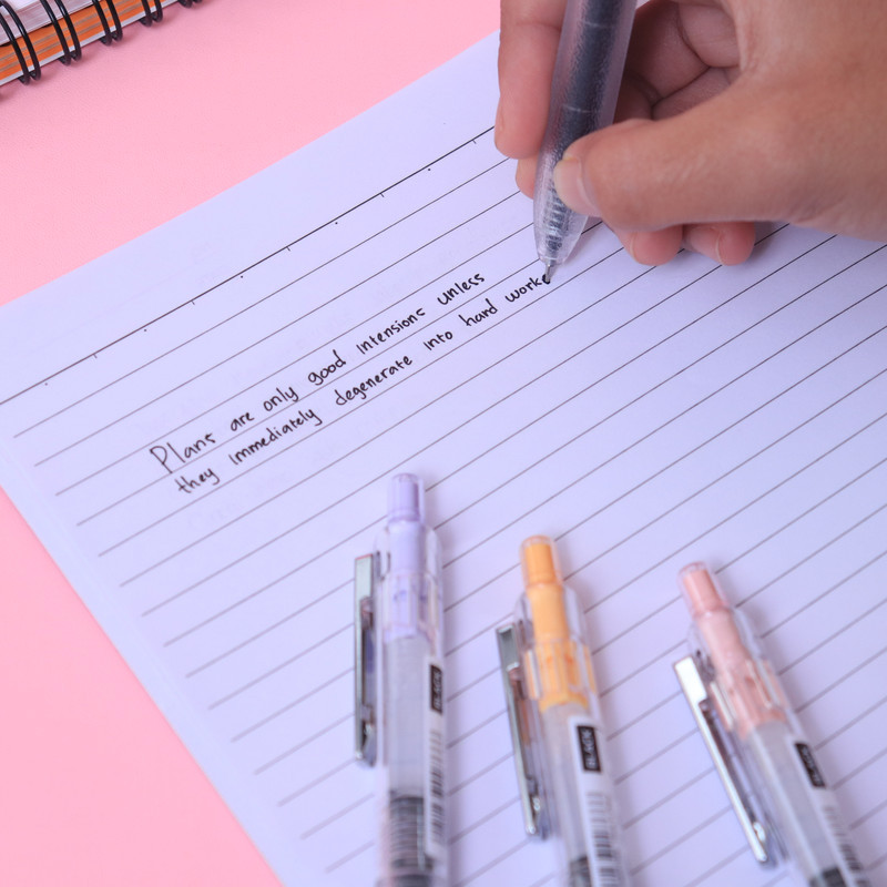 Bantex Gel Pen / Pena Sekolah 0.5 mm Tipe ST Anti Macet Isi 3X Tinta Cepat Kering BG1120 (6)