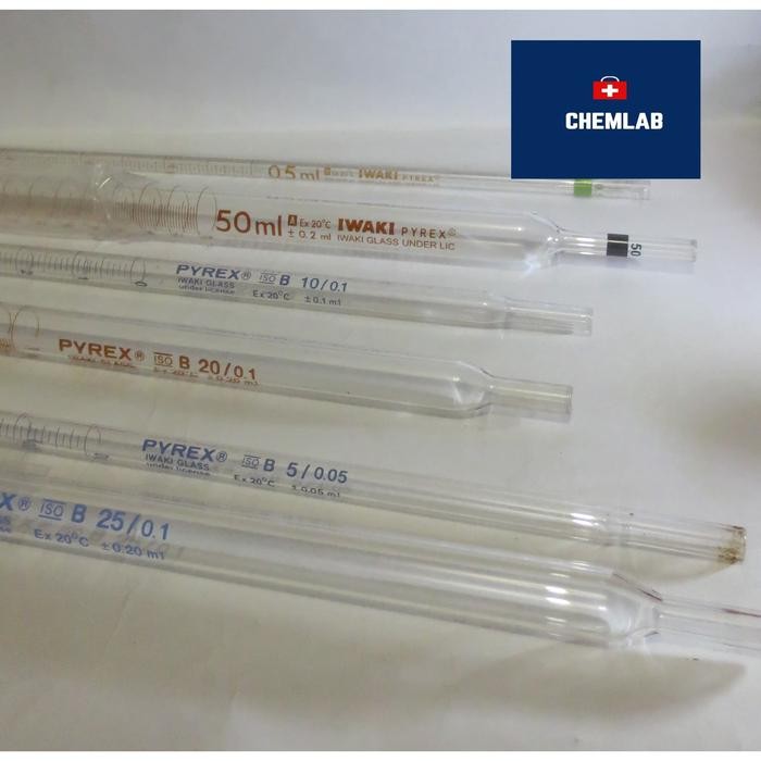 Jual Measuring pipet 50 ml iwaki pyrex / pipet ukur | Shopee Indonesia