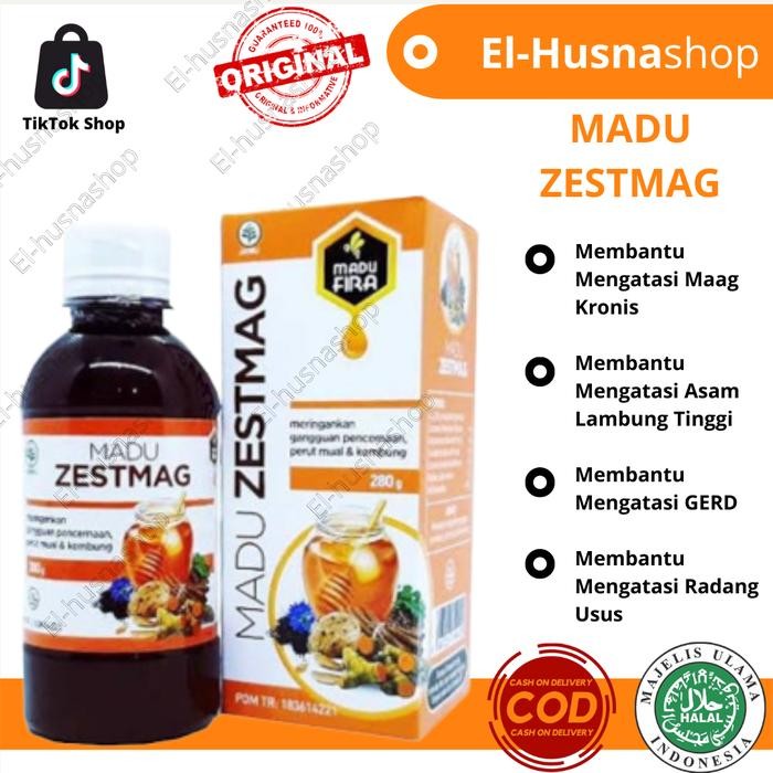 MADU ZESTMAG Membantu Atasi Asam Lambung Maag Gerd Original 280gram