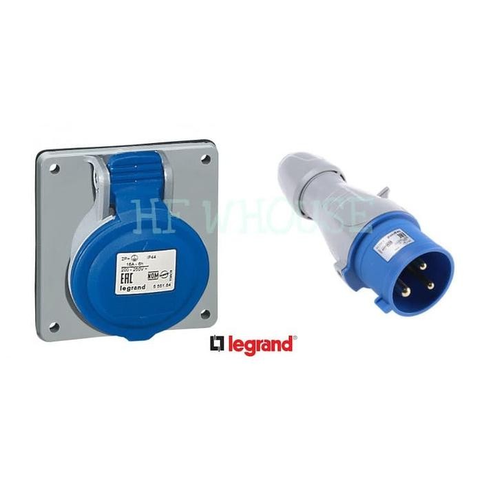 Jual LEGRAND PANEL MOUNTING+PLUG P17 - IP44 - 200/250 V 16 A - 2P+E ...