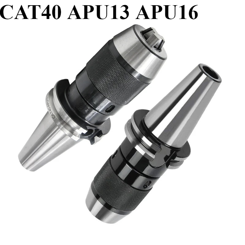 CAT40 APU13 Collet Chuck CNC Keyless Drill Chuck – 1/2" For CAT40 HAAS1x