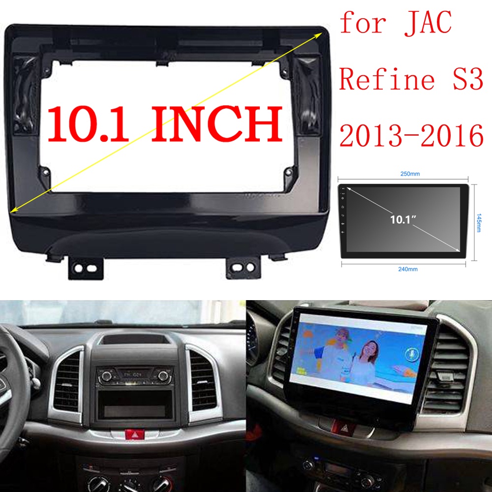 Jual NAUX 10.1 Inch Car Radio Panel for JAC Refine S3 2013-2016 DVD ...