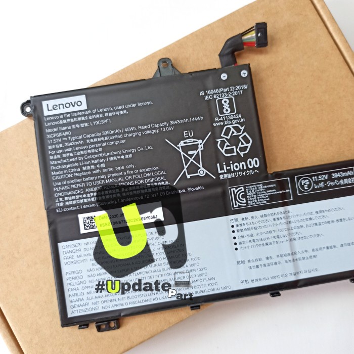 Batterie Portable 11.4V Pin Dành Cho Laptop LENOVO THINKBOOK 14-IML 14-IIL 15-IIL 45W L19C3PF1 L19M3PF1 L19M3PF9 Zin New Batterie L19M3PF1 11.4V
