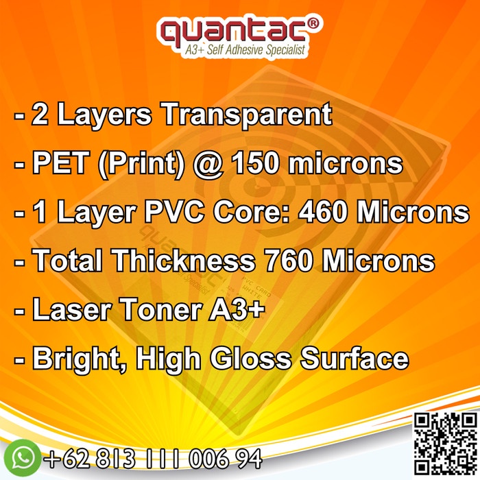Jual Quantac Pvc Id Card A3+ Digital Print Laser- Pack Murah | Shopee ...