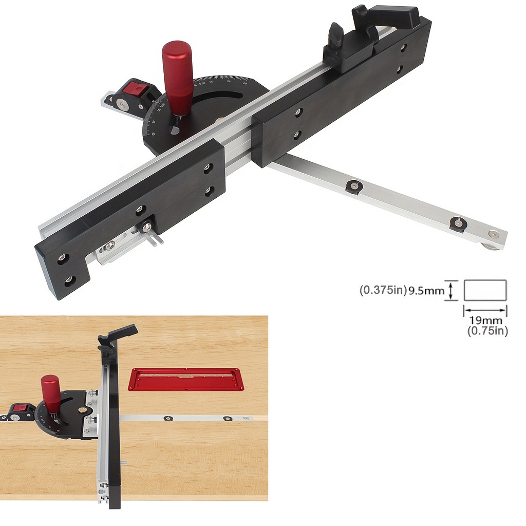 Jual Miter Gauge or Tenoning Ruler Aluminum Handle Benches Table Saw ...