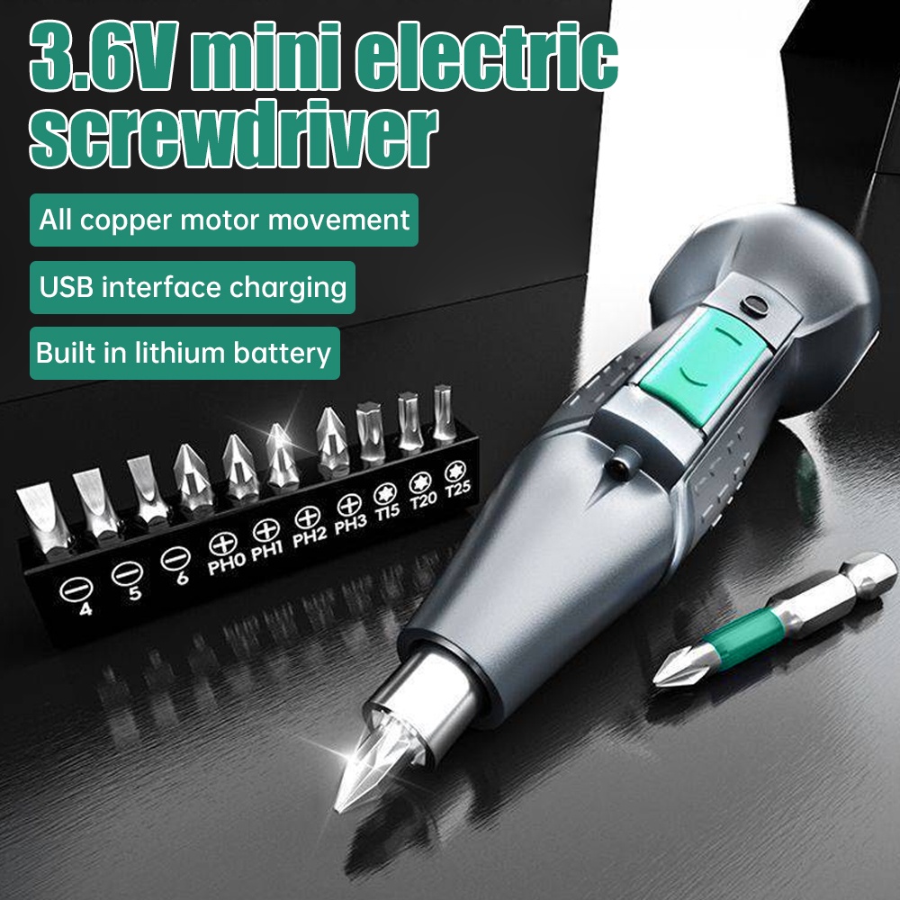Jual Portable Mini Electric Screwdriver 3.6V DC Cordless Auto ...