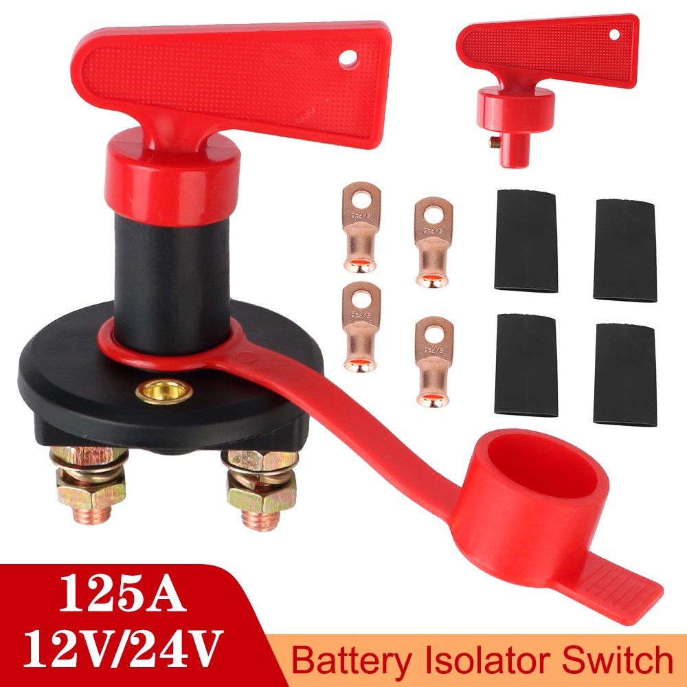 Jual Battery Switch Main Cut Off Kill Switch 2 Keys Removable Battery ...