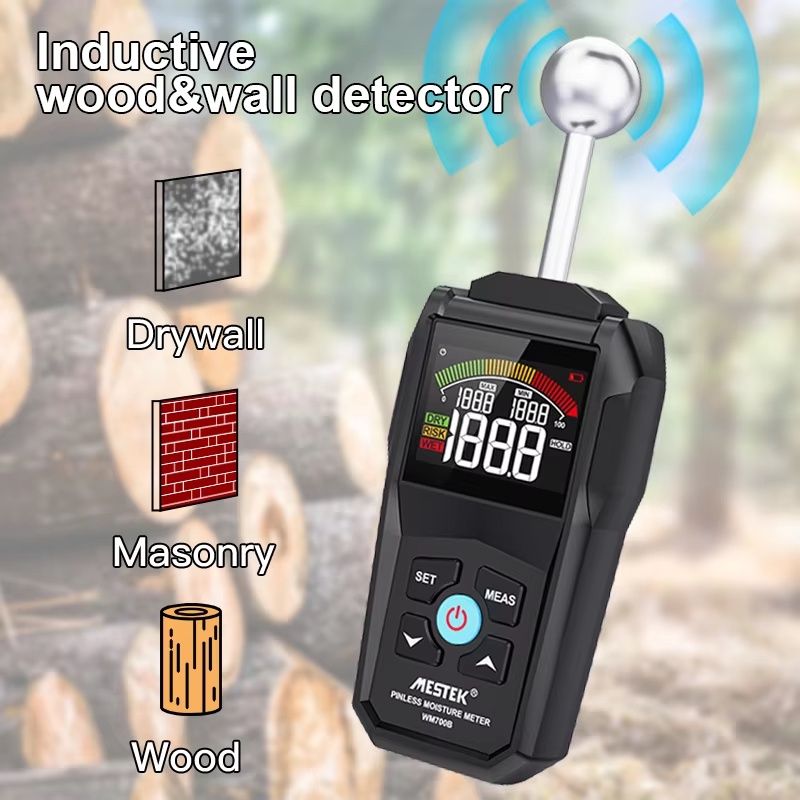 Jual Wood Moisture Meter Inductive Timber Damp Detector Full Angle ...