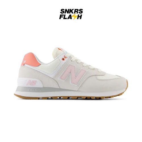 Jual NEW BALANCE 574 White Pink Sepatu Casual Wanita WL574IPK