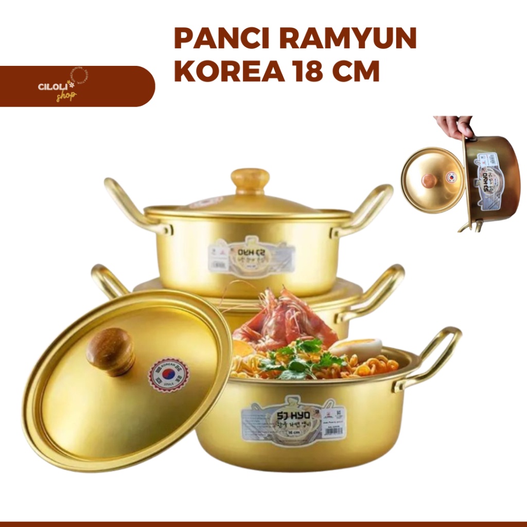 Jual Panci Ramyun Ore 18Cm Warna Gold Wajan Rebu Memaa E Ramen Ramyeon ...