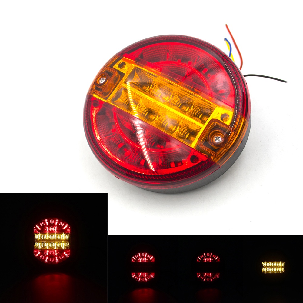 4X 12V / 24V Luci Di Freno A Led Hamburger Rotonde - Foto 2