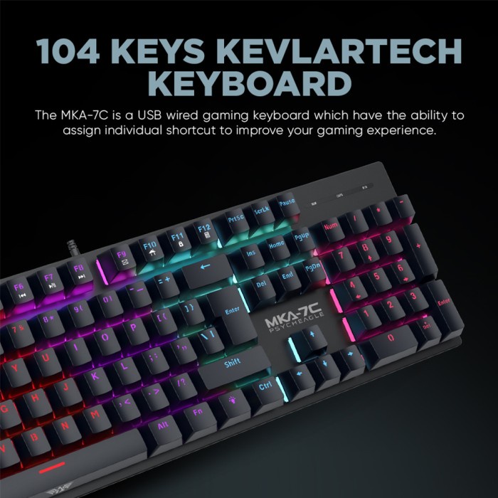 Jual [BestSeller] Keyboard Mechanical Gaming Armaggeddon MKA 7C ...