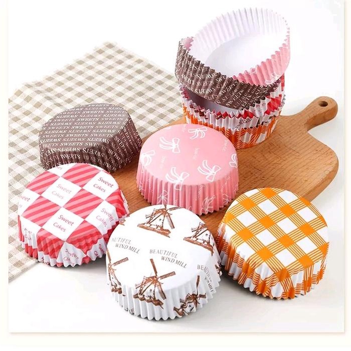 Jual ada- Cup roti laminasi Anti Lengket isi 50lembar Pet CC Bulat Cup ...
