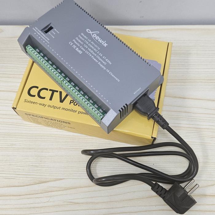 Jual LX-PS1216 16 port Power Suply Adaptor CCTV praktis Garansi 1 tahun ...