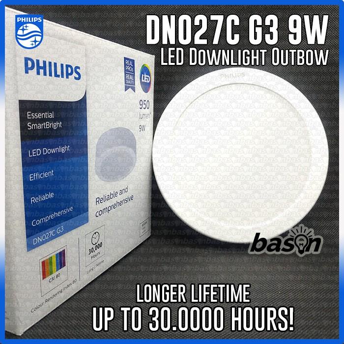 Jual PHILIPS DN027C G3 9W D150 6 inch - LED Downlight Outbow - Lampu ...