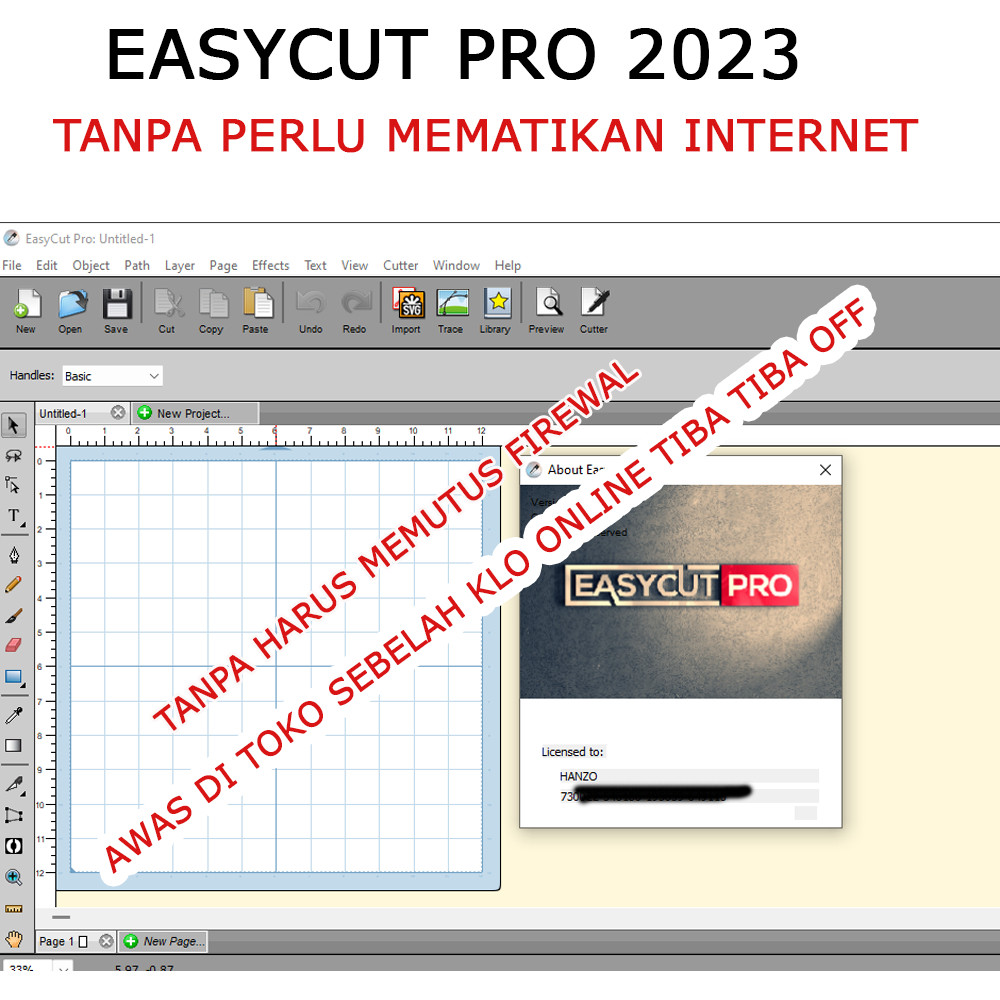 Jual EasyCut Pro 2023 Software cutting Sticker ANYCUT SIGNMASTER PRO ...
