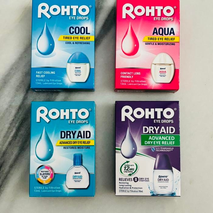 Jual Rohto eye drops aqua 13 ml, for tired eyes | Shopee Indonesia