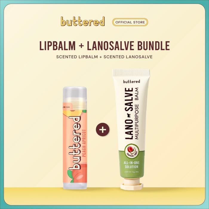 Jual buttered bundle 2 in 1 scented lanosalve varian rasa + lip balm ...