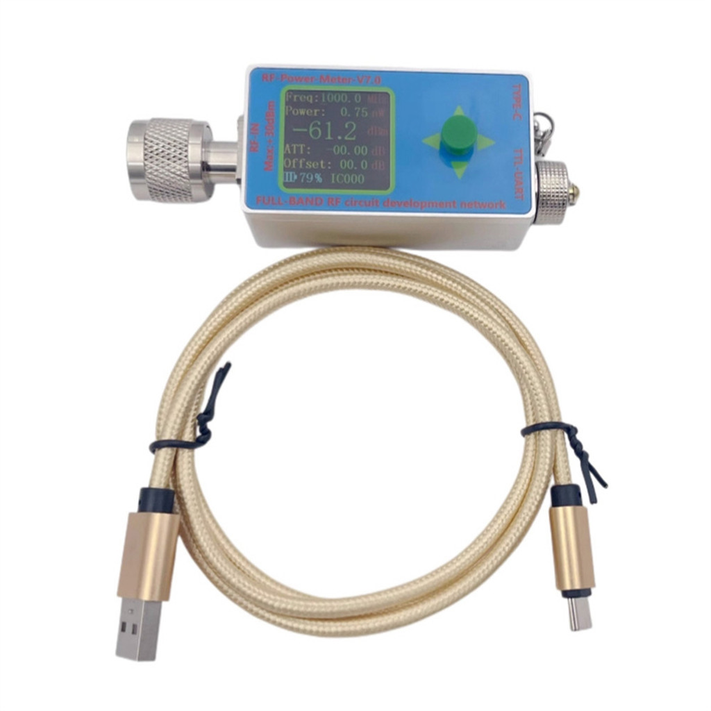 Jual BEST SELLER New 10GHz LCD RF Power Meter V7 N-Type Type-C USB Full ...