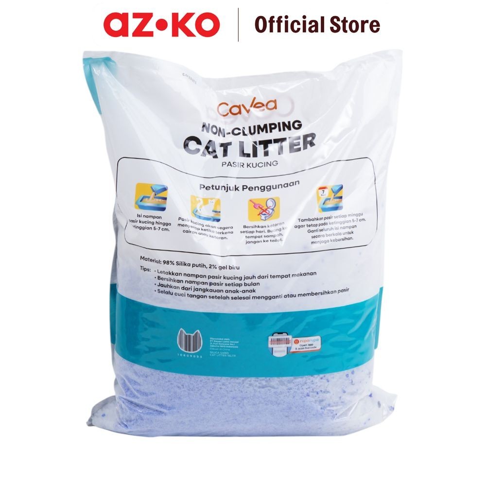 Jual AZKO Cavea Pasir Kucing Silica Gel Cat Litter Sand Perawatan Hewan ...