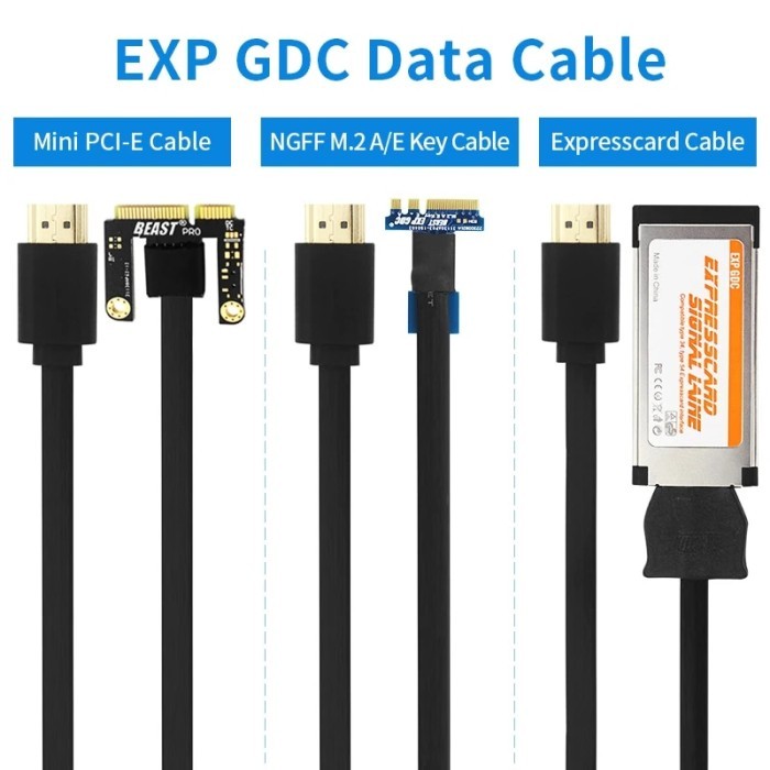 Jual EXP GDC Data Cable Mini PCI-E Expresscard M.2 A/E Key Cable ...
