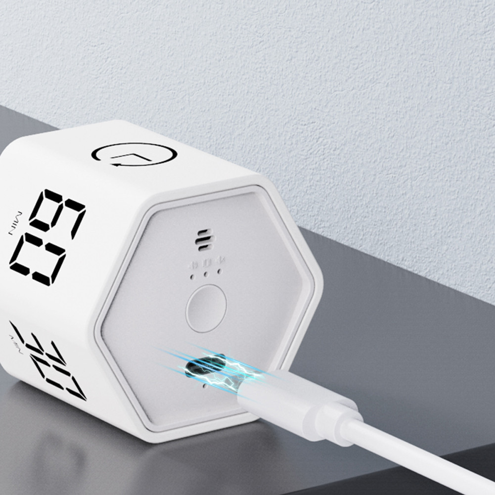 Jual Productivity Cube Timer Gravity Sensor Flipping Cube Countdown ...