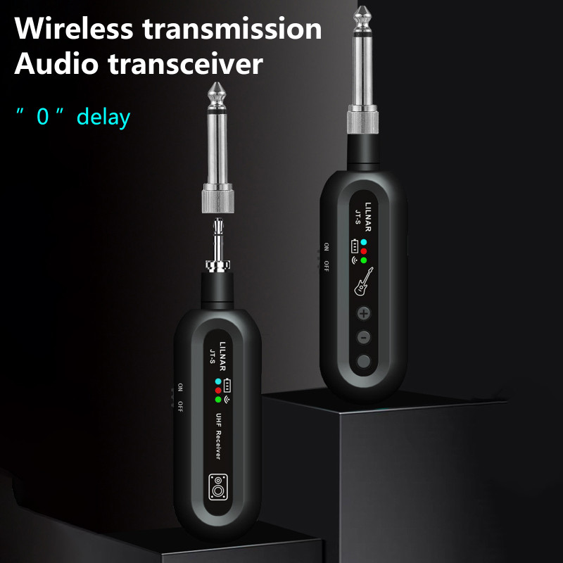 Jual Wireless Guitar System Dual Plugs Guitar Transmit Receiver Set ...