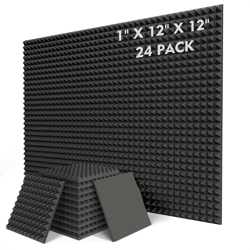 Jual 24Pack 300x300x25mm Studio Acoustic Foam Soundproofing Sponge ...