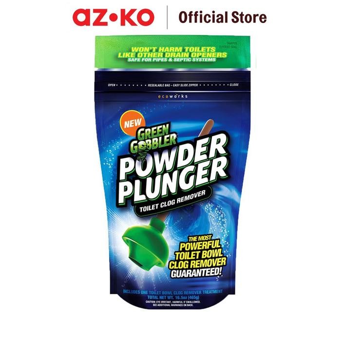 Jual AZKO Green Gobbler 465 Gr Powder Plunge | Shopee Indonesia