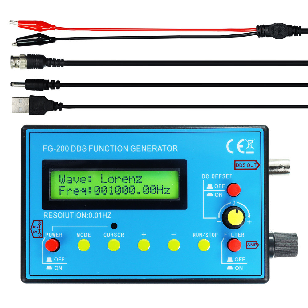 Jual NEW FG-100 FG-200 DDS Function Signal Generator Frequency Counter ...