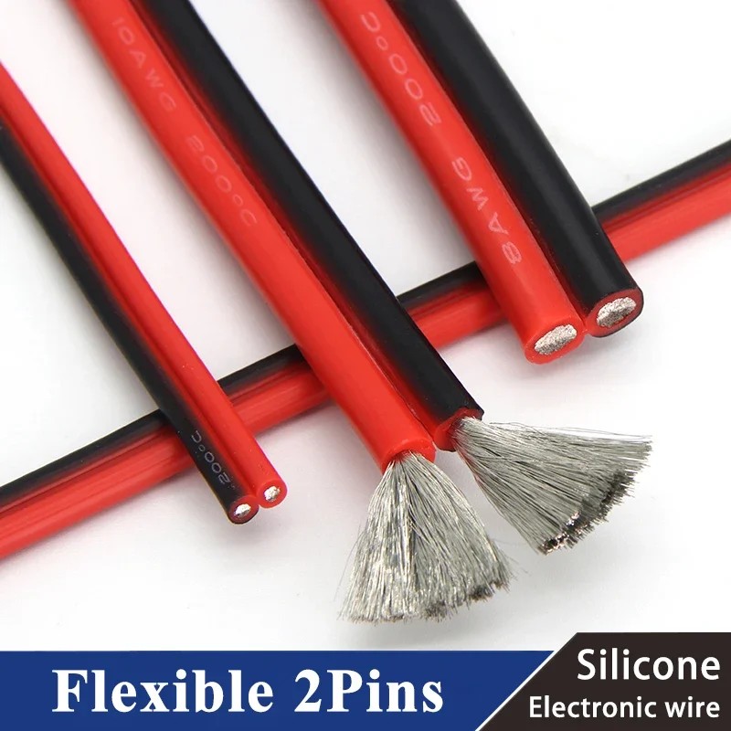 Jual Copper Wire Silicone Rubber Cable Soft 30 28 26 24 22 20 18 16 14 ...