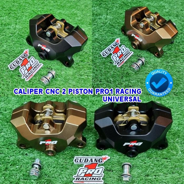 Jual Caliper Cnc 2 Piston Pro1 Racing Universal | Shopee Indonesia