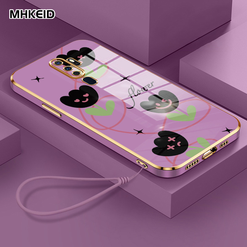 Custodia A Libro Con Portafoglio Per Oppo A5 2020 E A9 2020, Cover In Pelle PU Con Disegno Farfalla E Neve, Supporto E Slot Carte - 2