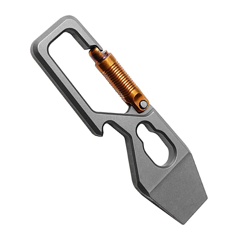 Jual N99R Multi-Function Keychain Pry Bar Titanium Alloy Crowbar EDC ...