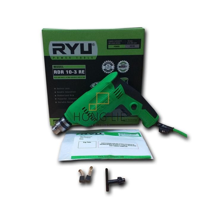 Jual Ryu Drill RDR10-3RE Bor Besi / Kayu Bolak Balik / Reversible 10mm ...