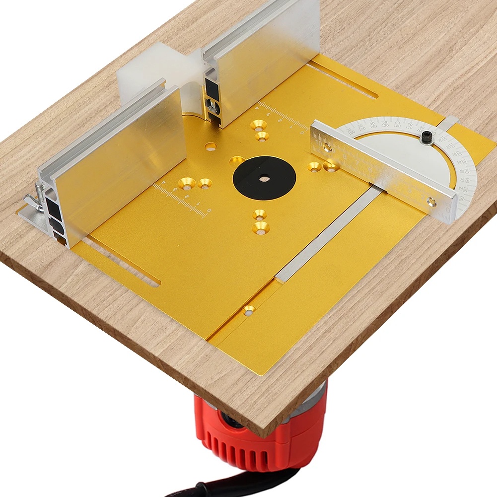 Jual ALLEN Aluminum Router Table Insert Plate W/Miter Gauge For ...