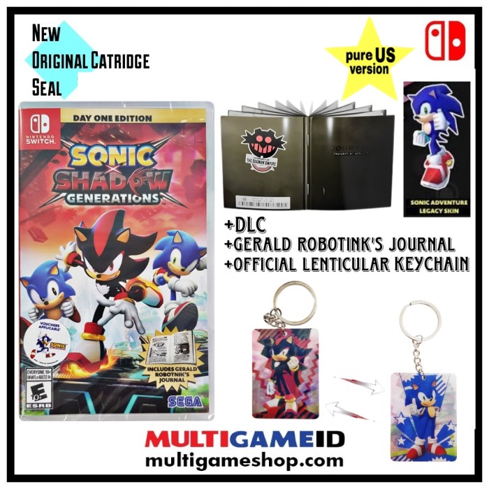Jual Switch Sonic X Shadow Generations +DLC +Keychain English US ...