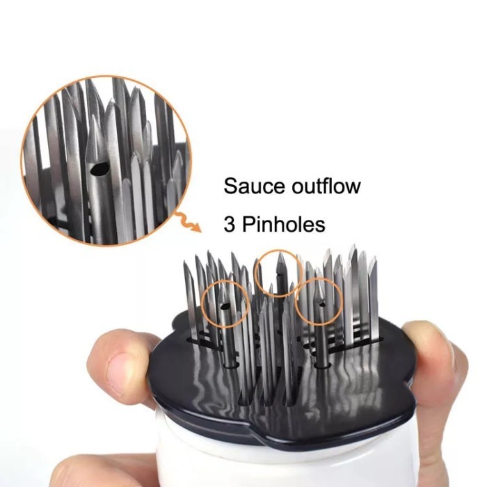 Jual MEAT TENDERIZER NEEDLE STAINLESS STEEL STEAK MEAT INJECTOR ...