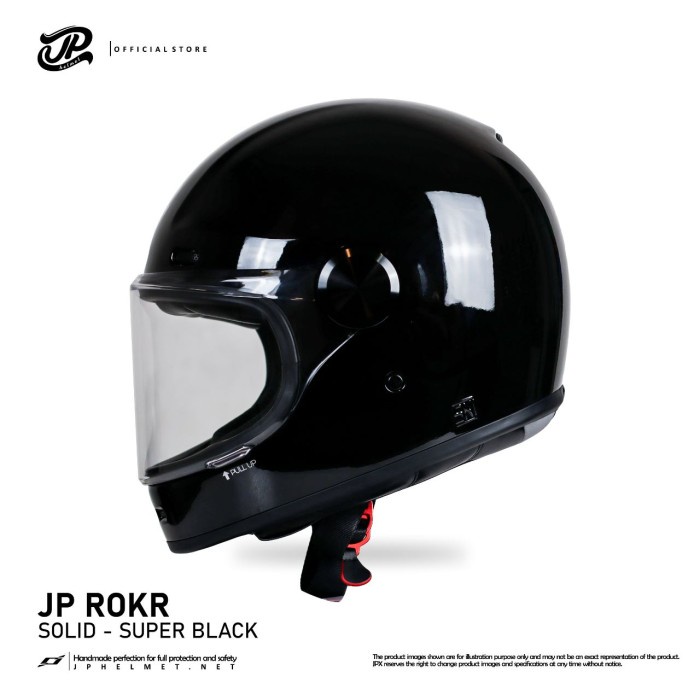 Jual Helm Fullface Retro JP Rokr - Solid | Shopee Indonesia
