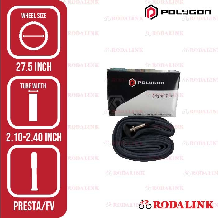 Jual Polygon Ban Dalam Sepeda Gunung MTB 27.5 X 2.10-2.40 FV36 | Shopee ...