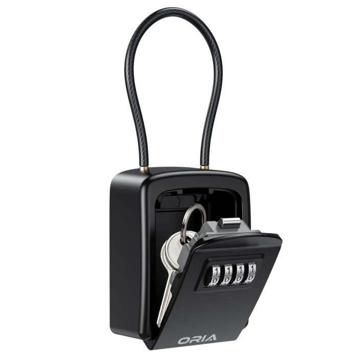 Jual ORIA Key Lock Box 4 Digit Combination Key Safe Box Waterproof Key ...