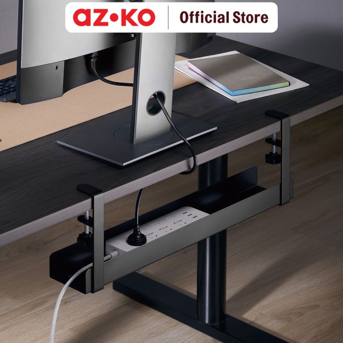 Jual AZKO Krisbow Organizer Kabel Bawah Meja 02 - Hitam Cable Storage ...