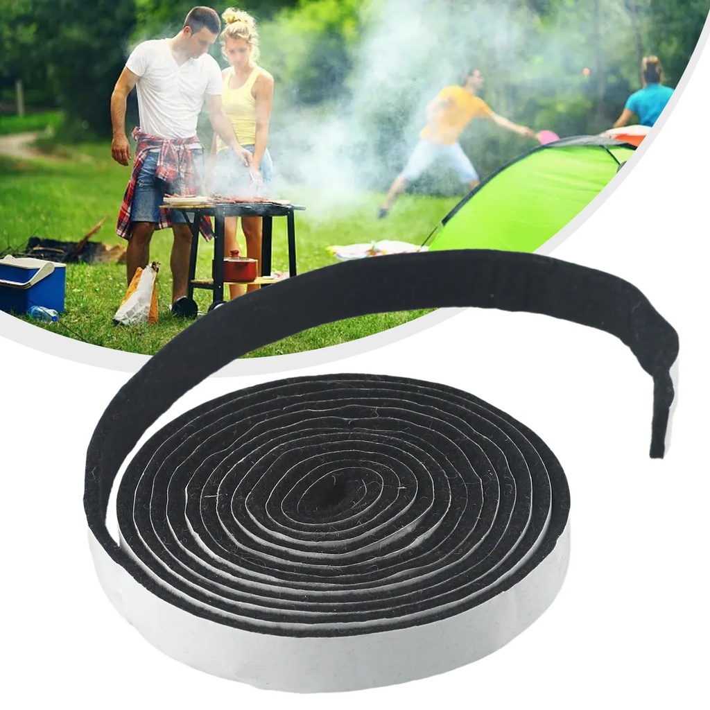 Stove Sealing Cord, Fireplace Seal, Self-Adhesive, 2.5 M