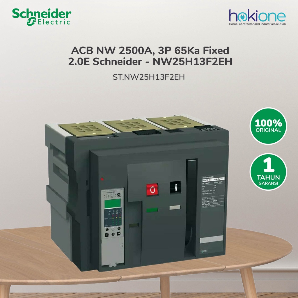 Jual Schneider ACB NW 2500A 3P 65kA Fixed Micro 2.0E - NW25H13F2EH ...