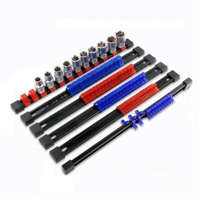 Jual 3 PCS Socket Organizer 1/2 3/8 1/4 inch Drive Socket Rail Holders ...