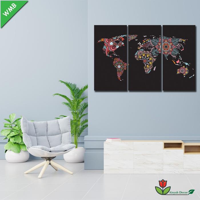 Jual Top Decor Art - Hiasan Dinding Dekorasi Rumah Seri Anak Peta Dunia ...